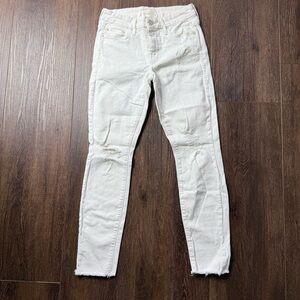 Mother white jeans 25